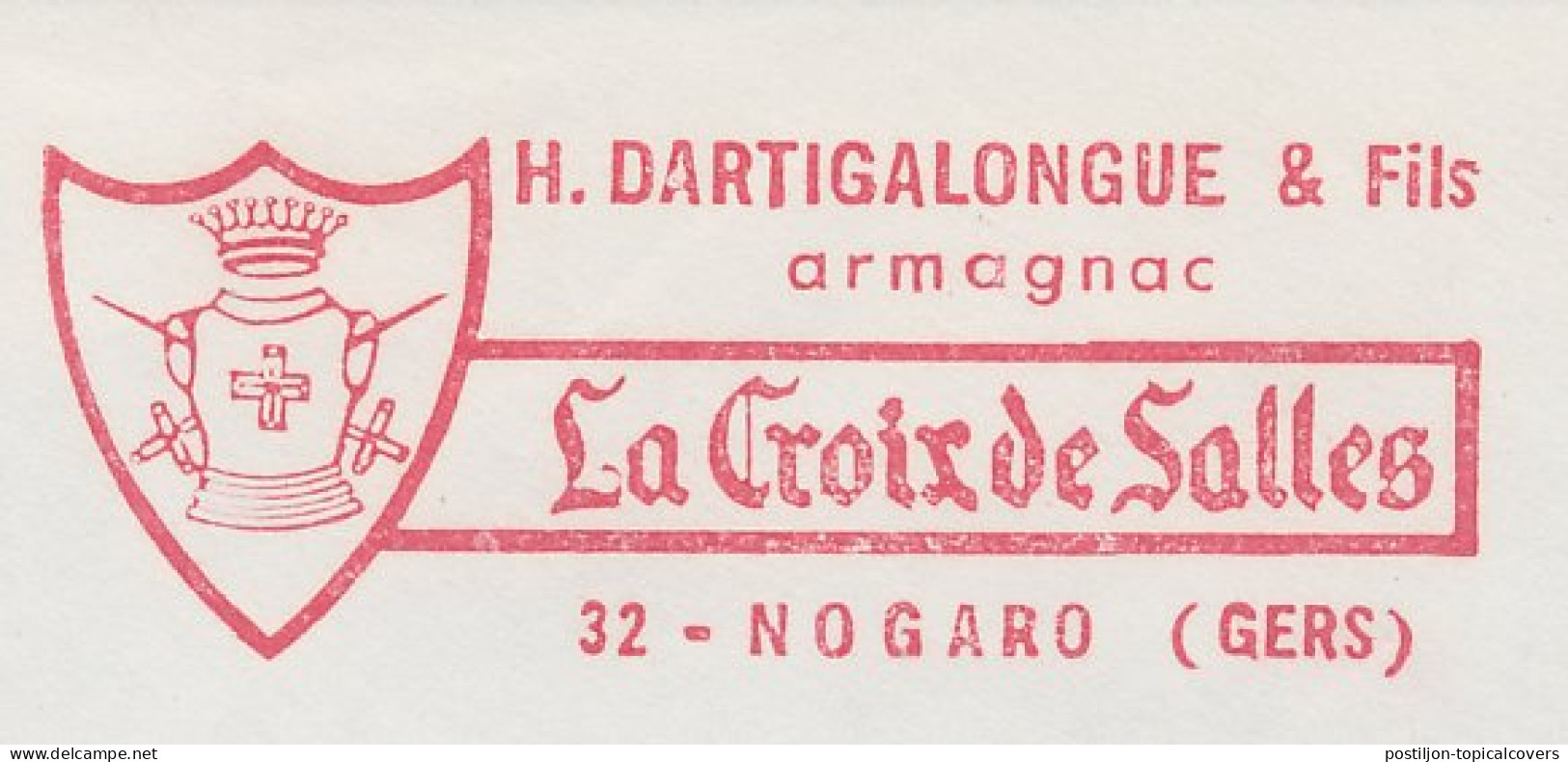 Meter Cut France 1966 Armagnac - Wine - Armor - Floret - Wines & Alcohols