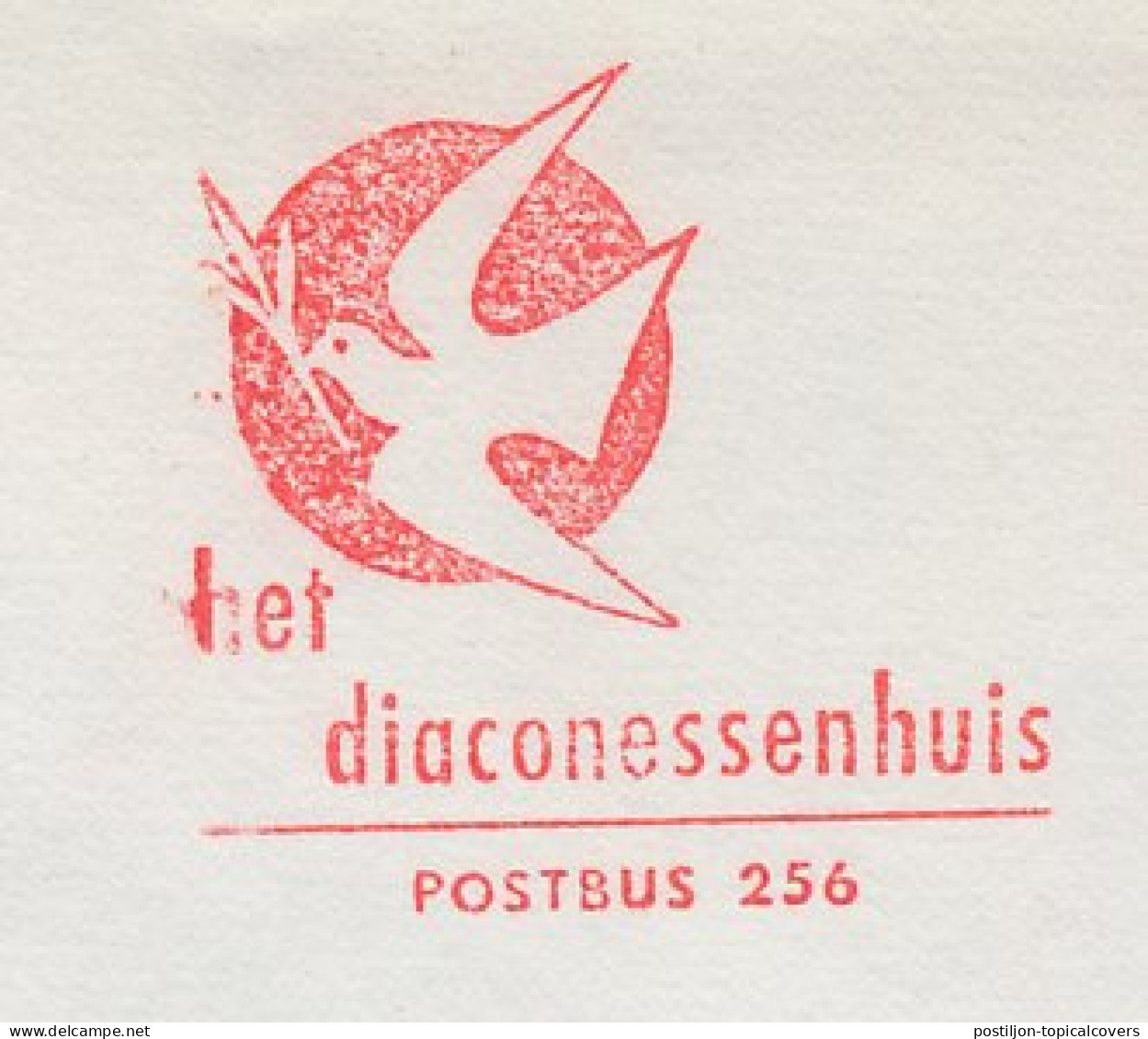 Meter Cover Netherlands 1970 Bird - Peace Dove - Deacons House - Other & Unclassified