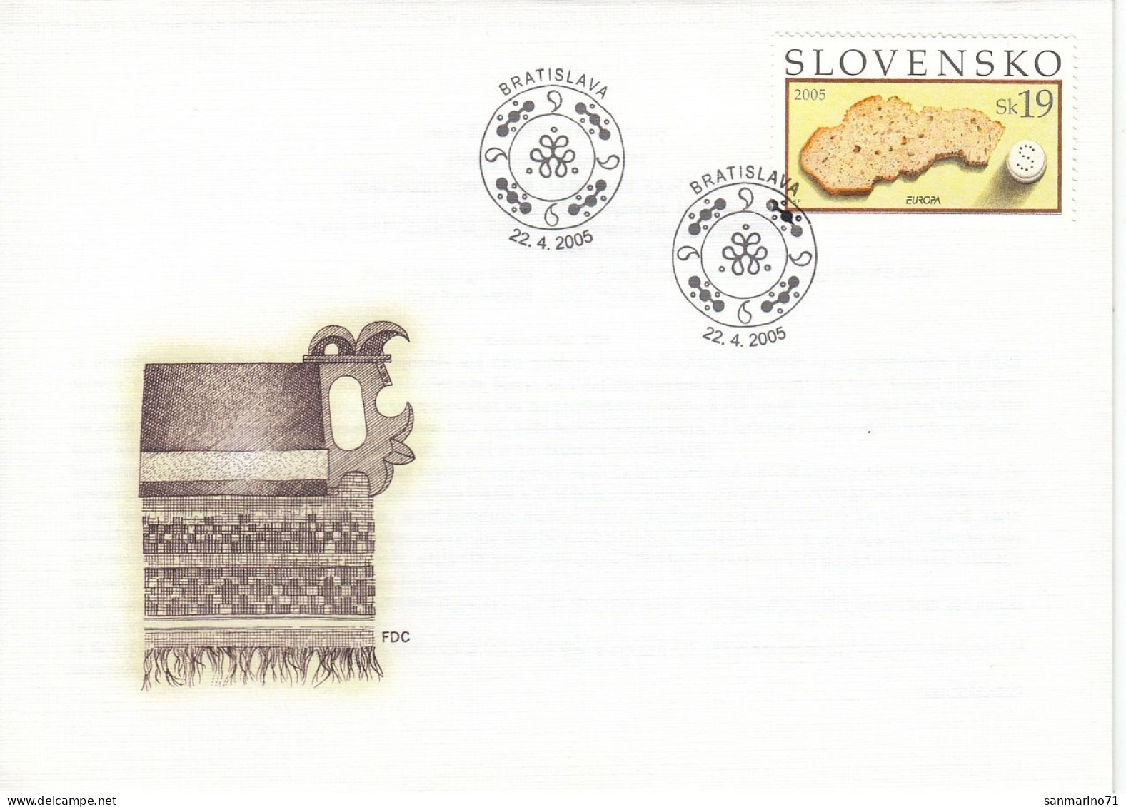 FDC SLOVAKIA 512 - Ernährung