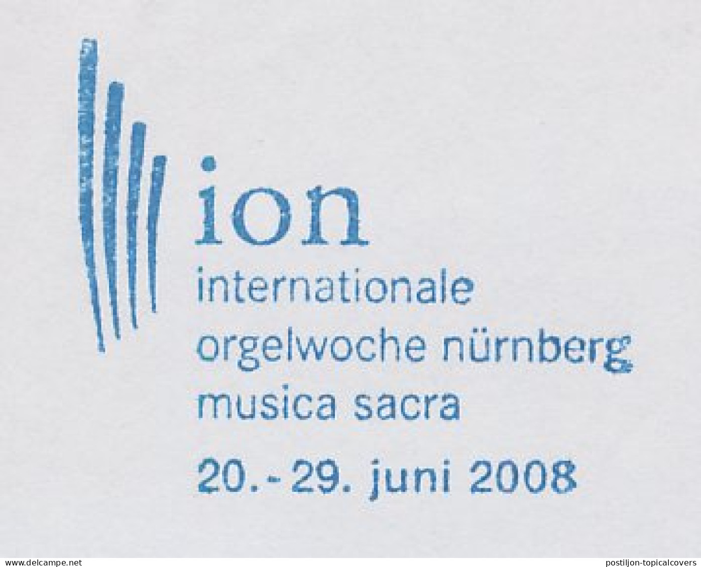Meter Cut Germany 2008 International Organ Week Nurnberg 2008 - ION - Music