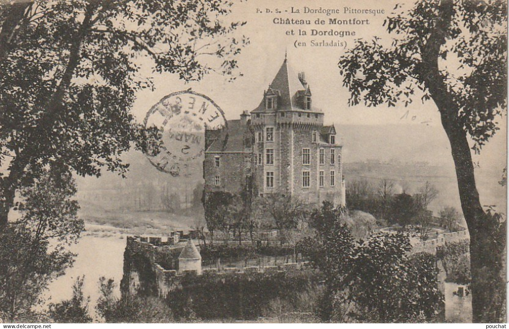 ZY 36-(24) CHATEAU DE MONTFORT ET LA DORDOGNE - 2 SCANS - Otros & Sin Clasificación