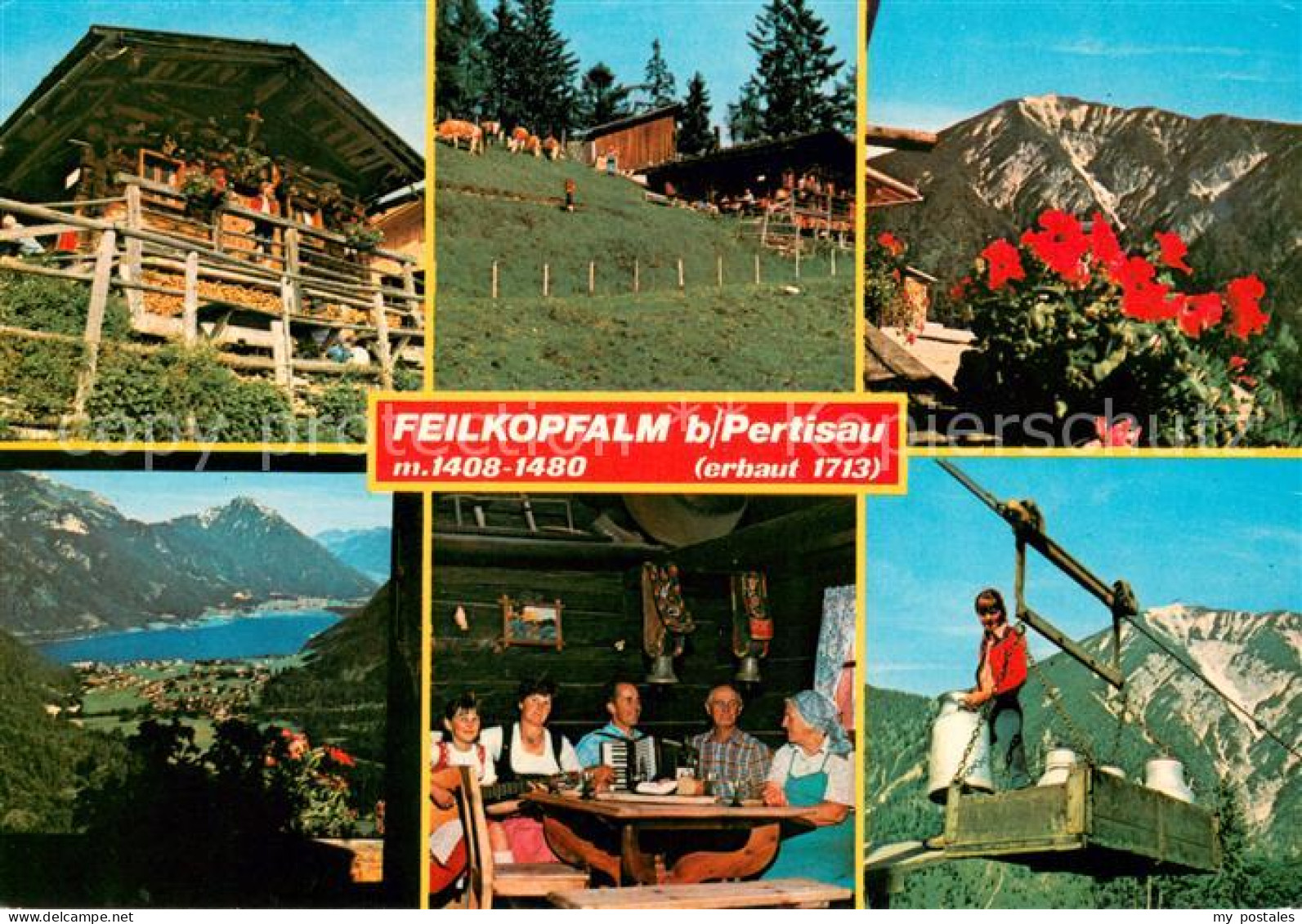 73652318 Pertisau Achensee Feilkopfalm Rundblick Ins Karwendelgebirge Und Achens - Autres & Non Classés
