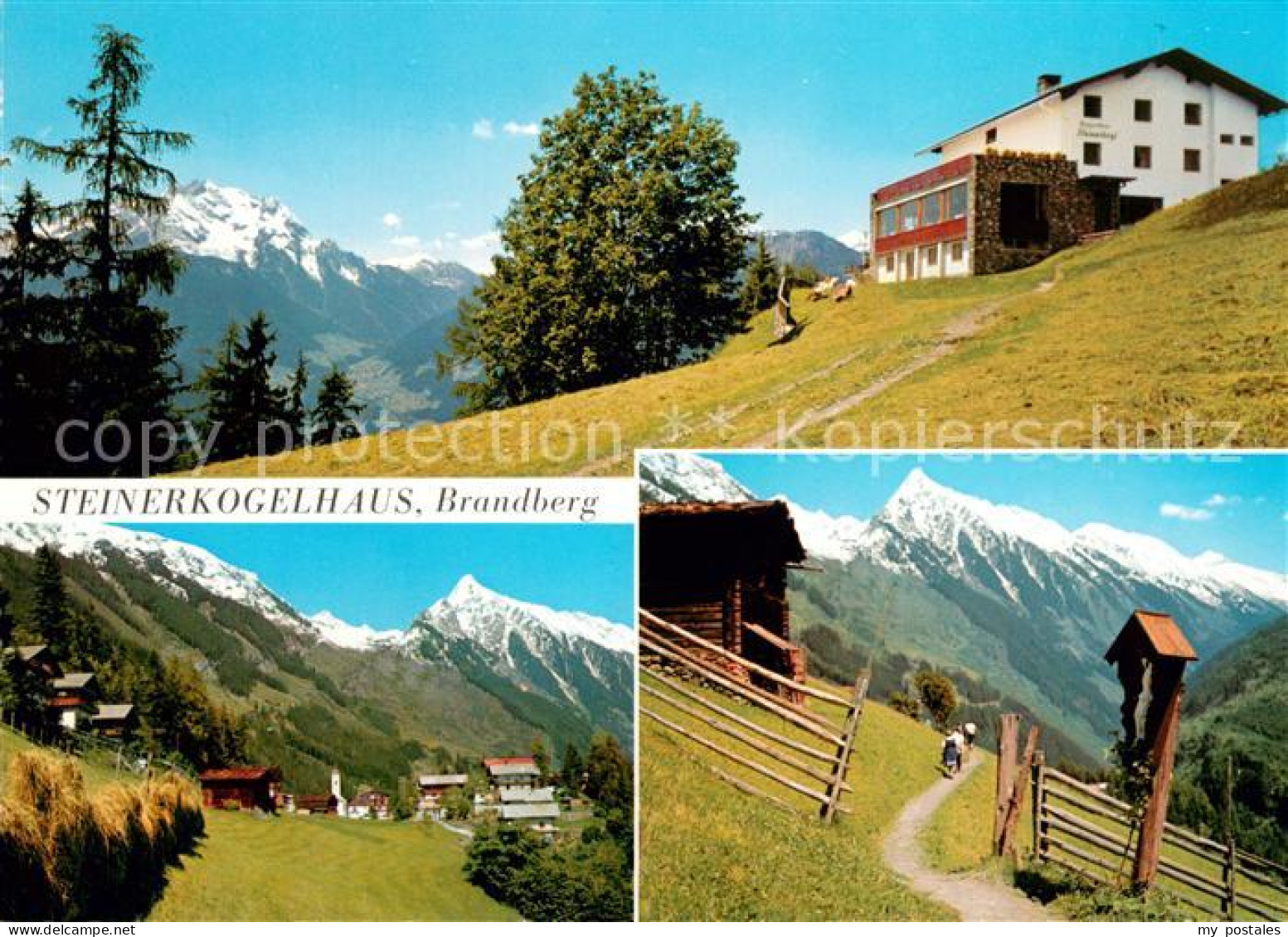 73652316 Brandberg Tirol Steinerkogelhaus Zillertal Blick Gegen Gruenberg Penken - Otros & Sin Clasificación