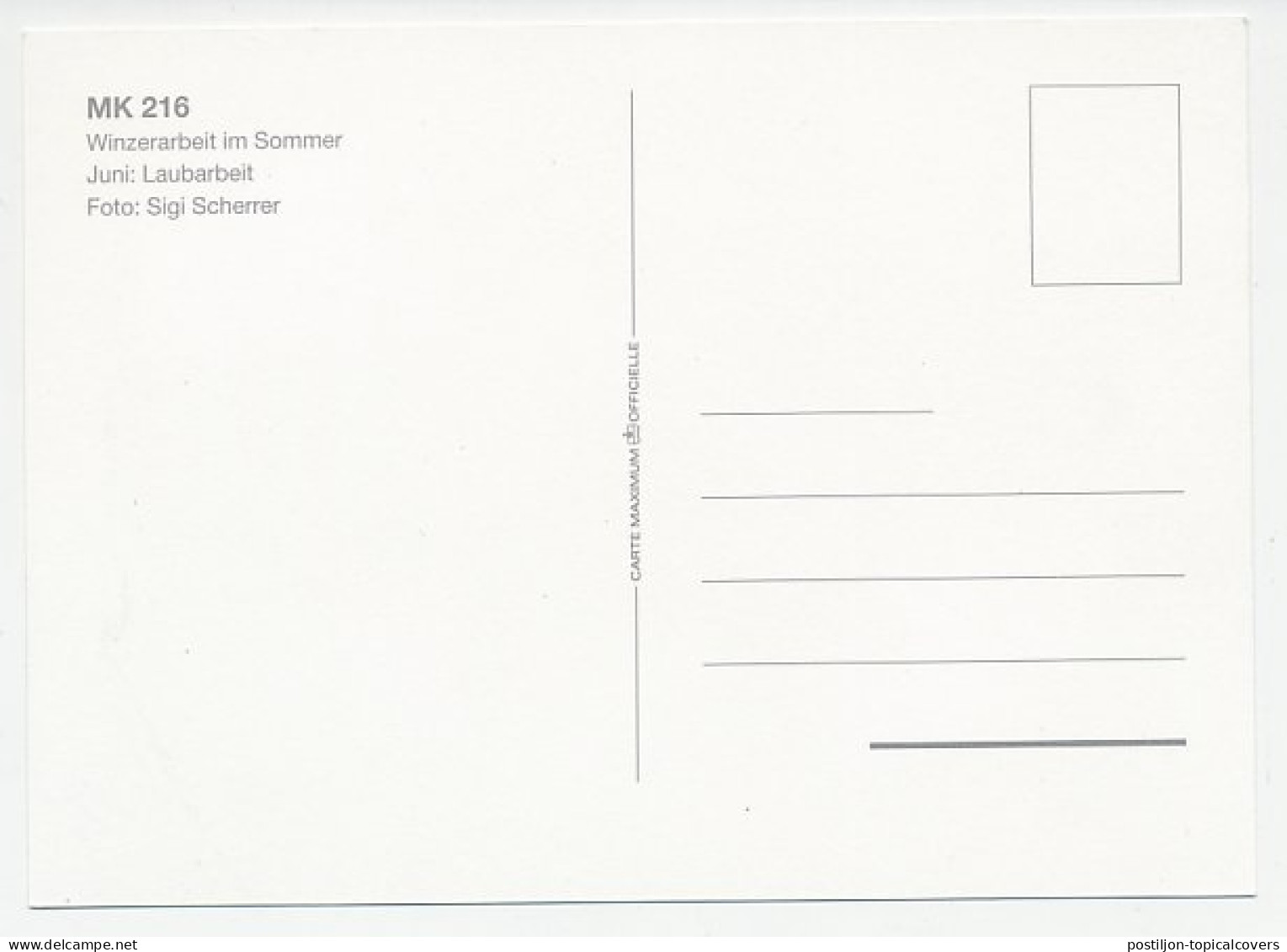 Maximum Card Liechtenstein 2003 Leaves Work - Arbres
