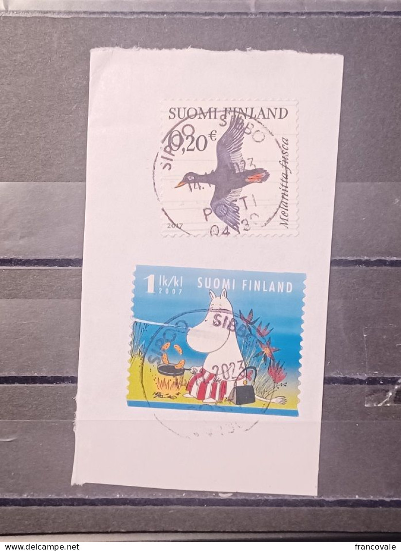 Finlandia Suomi Finland 2 Stamps 2007 And 2017 Travelled In 2023 - Used Stamps
