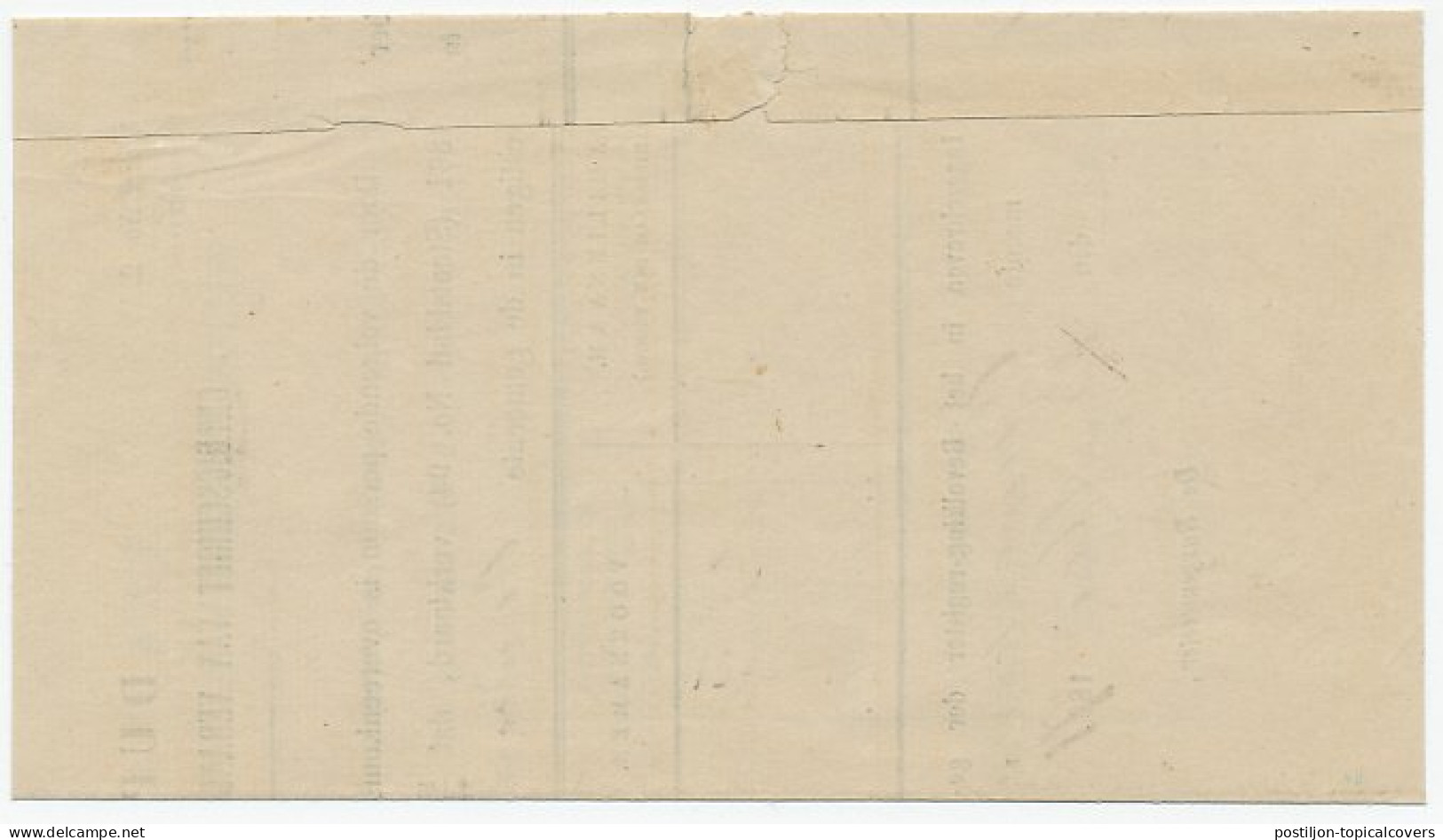 Naamstempel Ouwerkerk 1871 - Cartas & Documentos