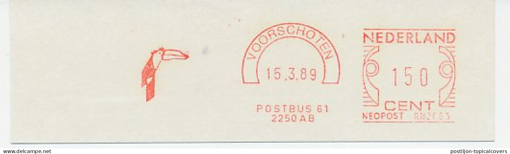 Meter Cut Netherlands 1989 Bird - Toucan - Autres & Non Classés