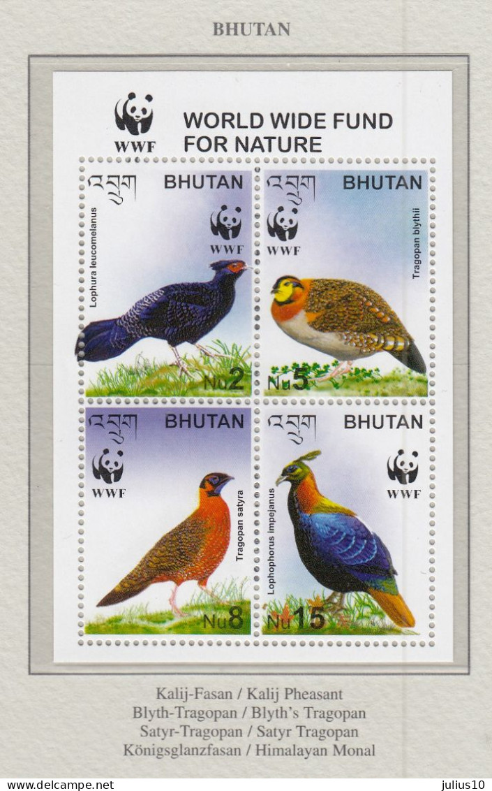 BHUTAN 2003 WWF Birds Mi Bl 469 MNH(**) Fauna 679 - Other & Unclassified
