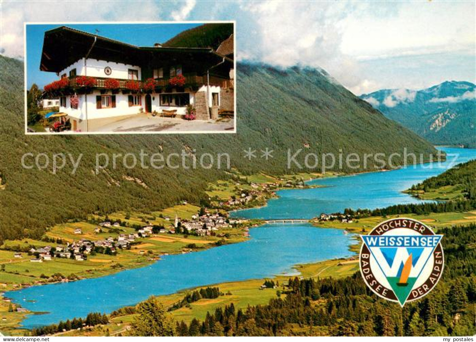 73652259 Techendorf Weissensee Pension Schall Panorama Weissensee Alpen Fliegera - Otros & Sin Clasificación