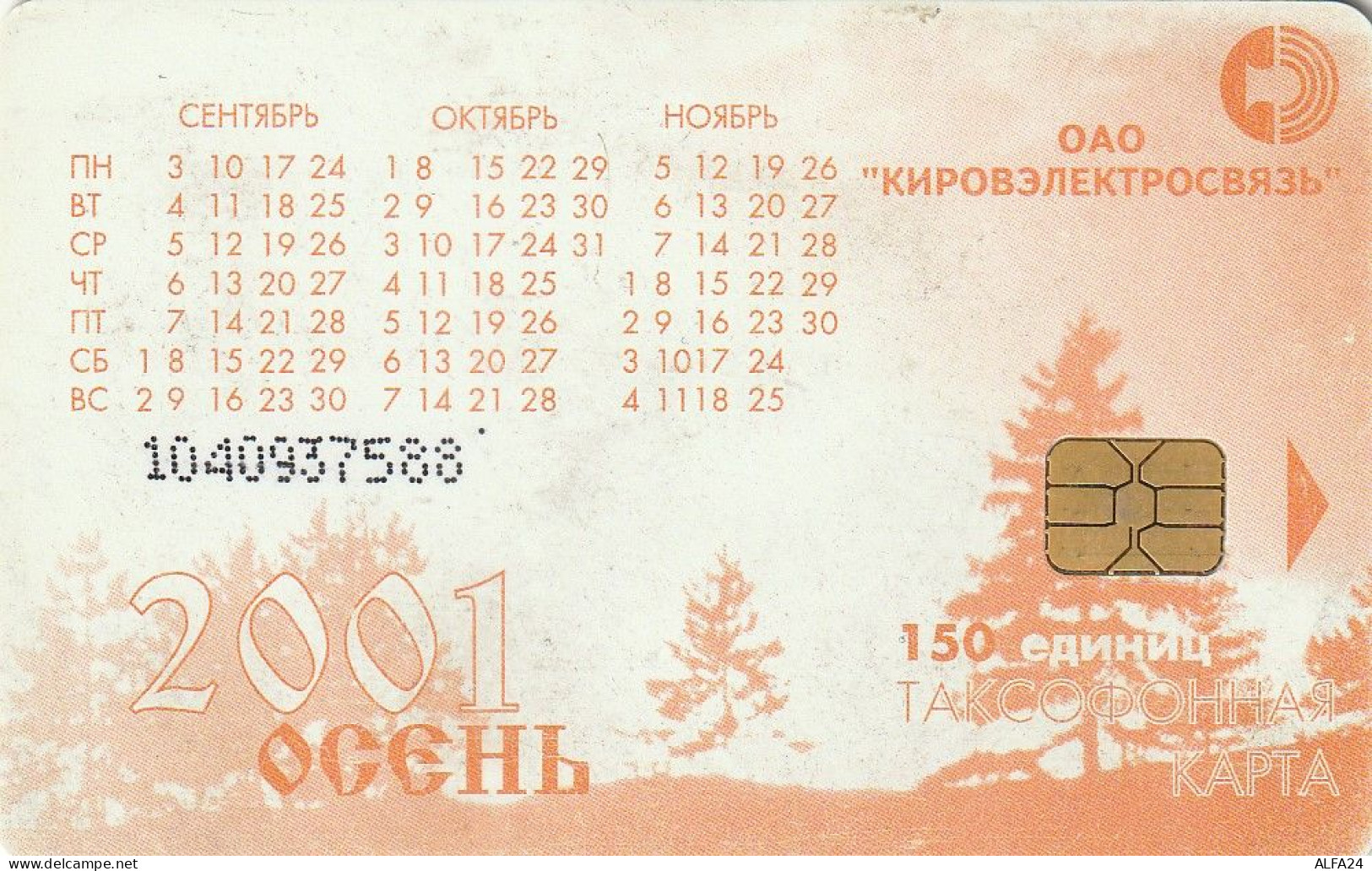 PHONE CARD RUSSIA Kirovelektrosvyaz - Kirov (E9.22.4 - Russie