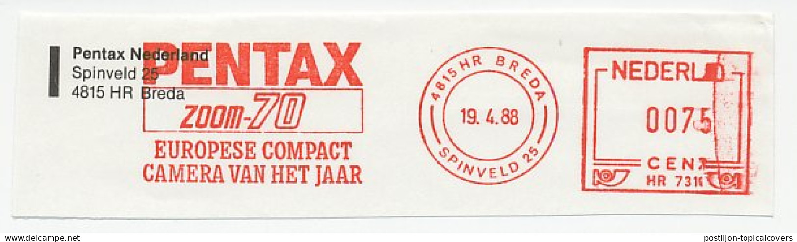 Meter Top Cut Netherlands 1988 Pentax Zoom 700 - European Compact Photo Camera Of The Year - Photographie