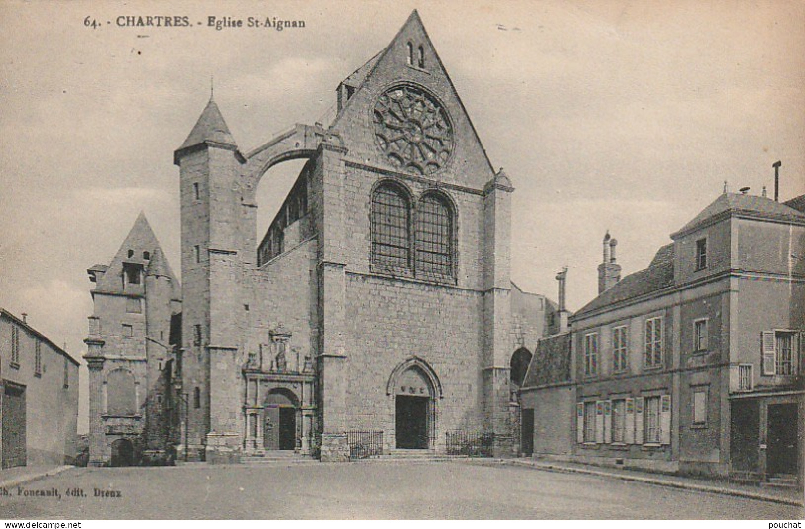 ZY 40-(28) CHARTRES - EGLISE ST AIGNAN - 2 SCANS - Chartres