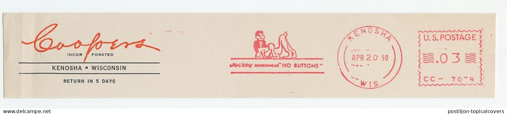 Meter Top Cut USA 1950 Dog - Jockey Underwear - Autres & Non Classés