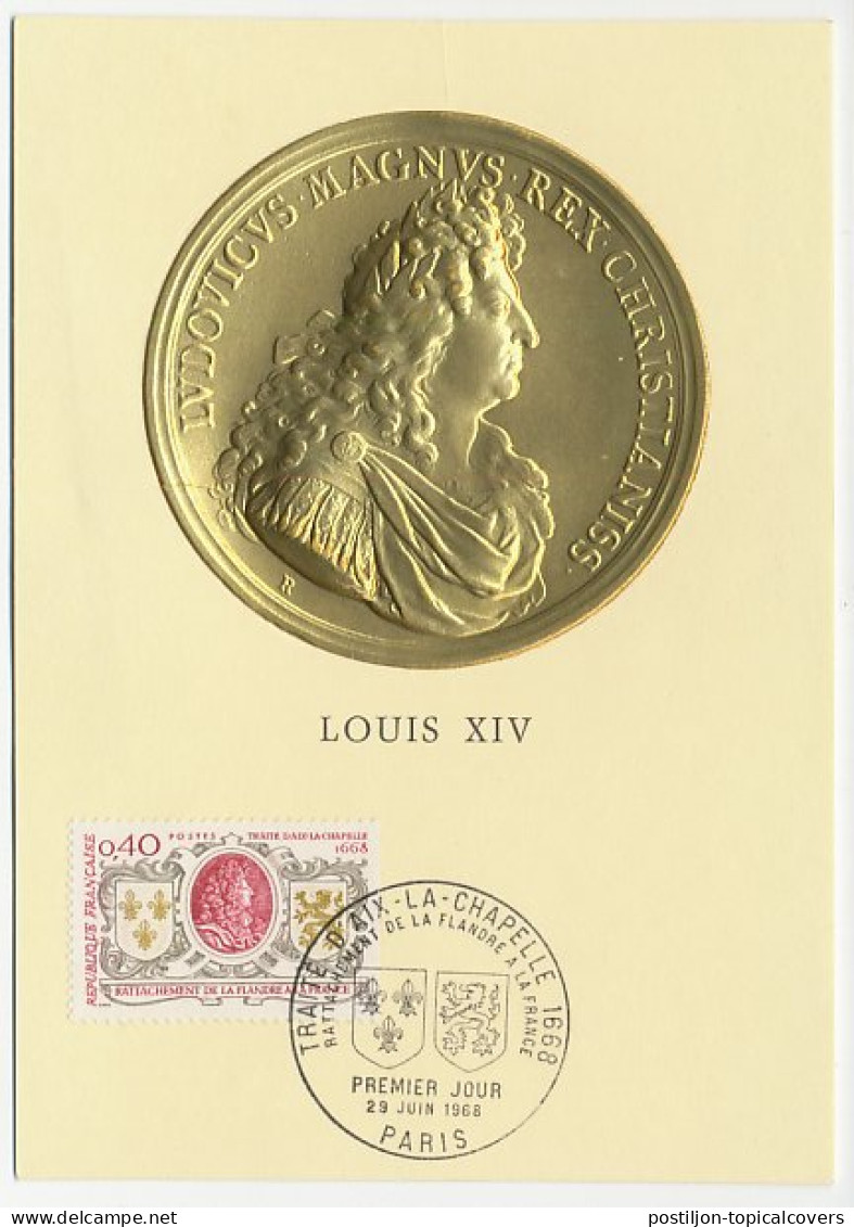 Maximum Card France 1968 Louis XIV - Other & Unclassified