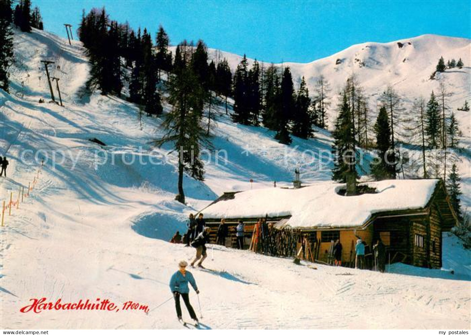 73652250 Grossarl Skigebiet Kreuzkogellift Harbachhuette Wntersportplatz Alpen G - Otros & Sin Clasificación