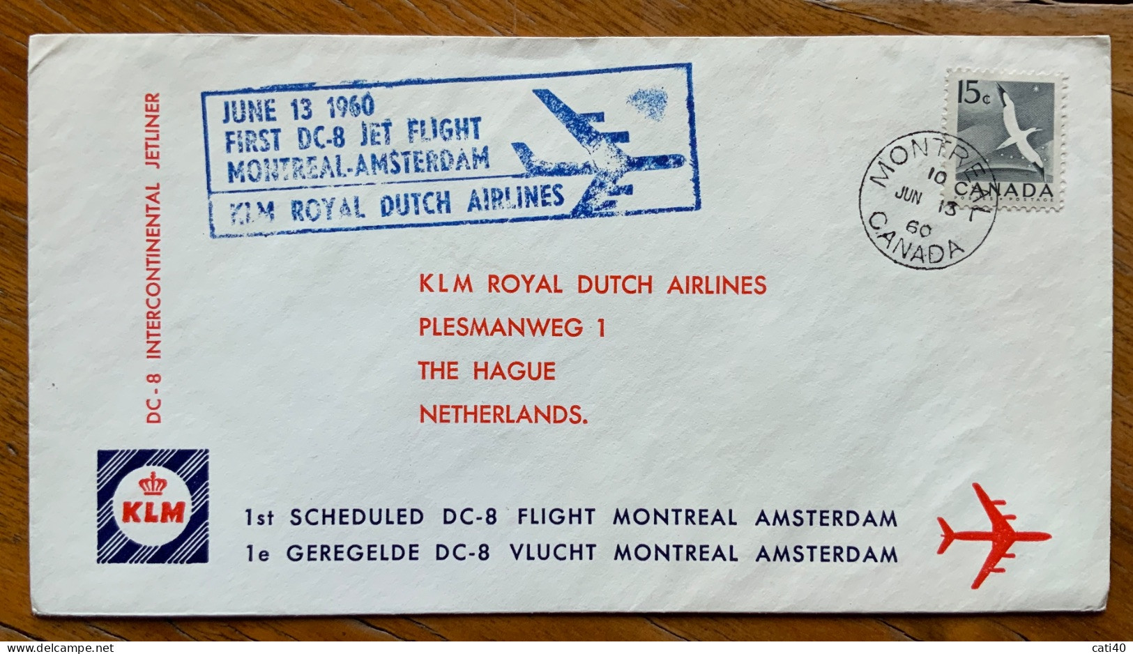 PRIMI VOLI - 13 GIUGNO 1960 FIRST DC-8 JET FLIGHT MONTREAL - AMSTERDAM - Kostums