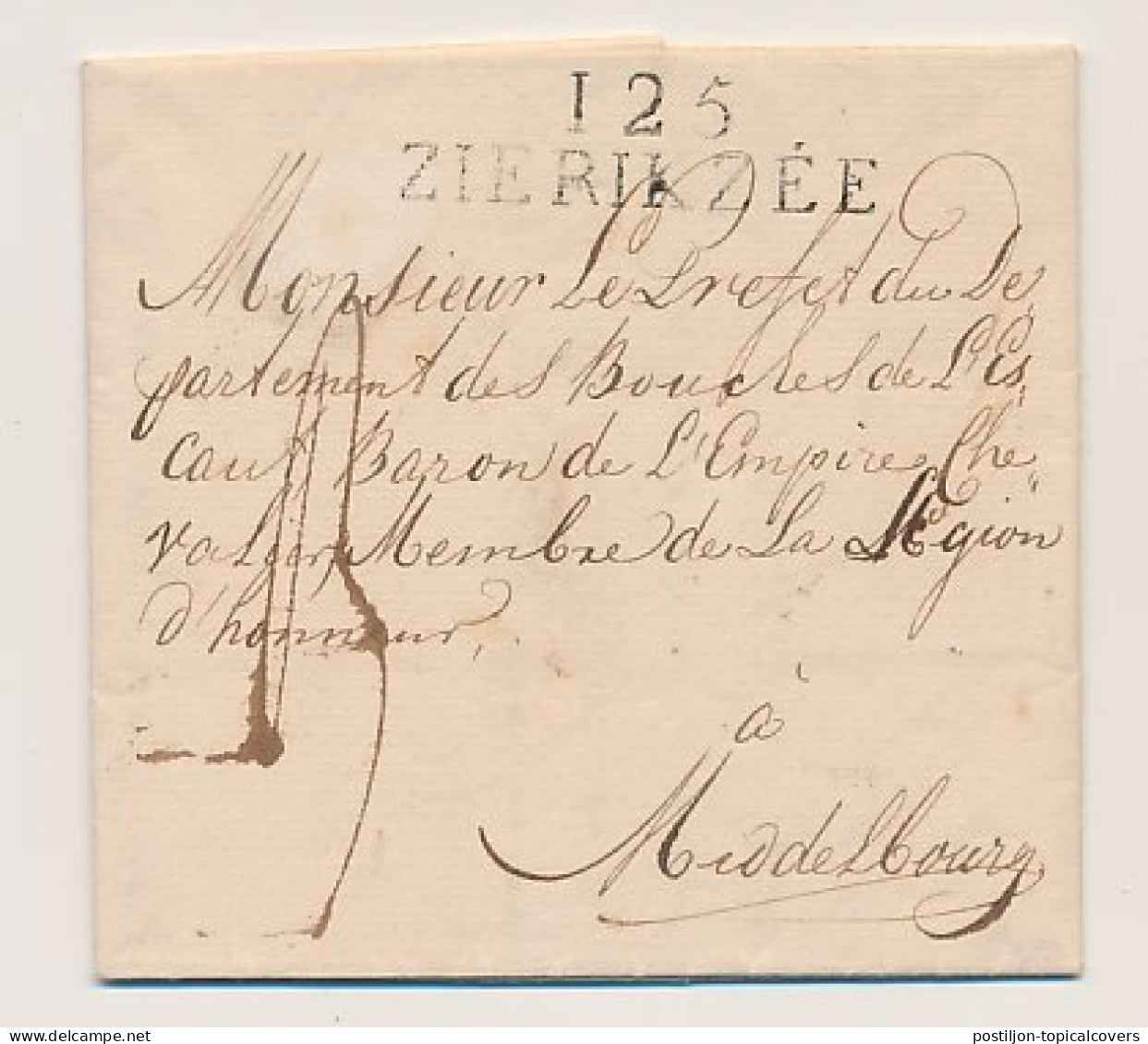 125 ZIERIKZEE - Middelburg 1811 - ...-1852 Prephilately