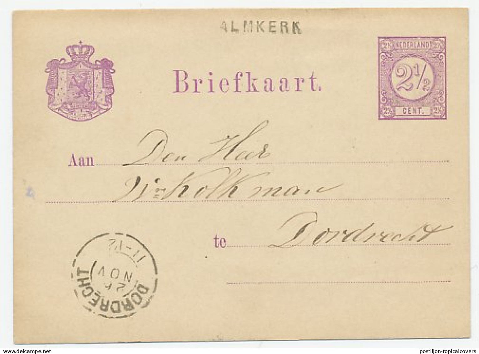 Naamstempel Almkerk - Lettres & Documents