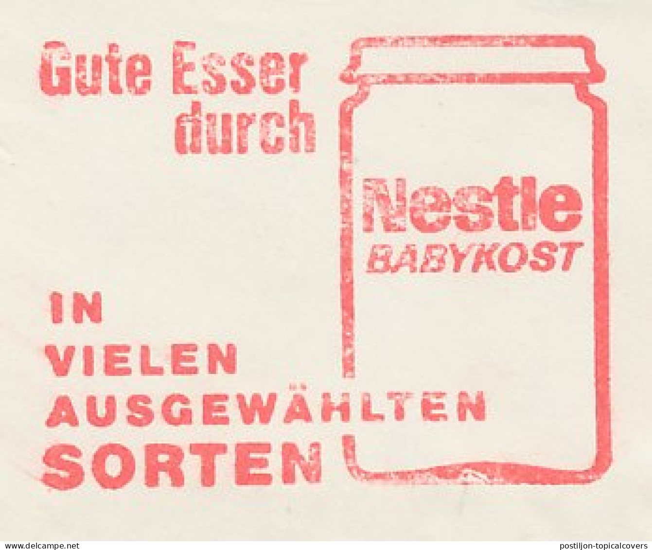 Meter Cut Germany 1964 Baby Food - Nestle - Autres & Non Classés