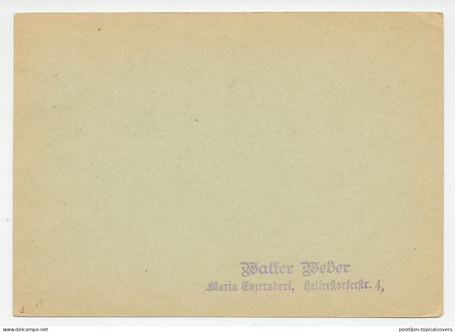 Cover / Card Austria 1936 Ski Competition - Invierno