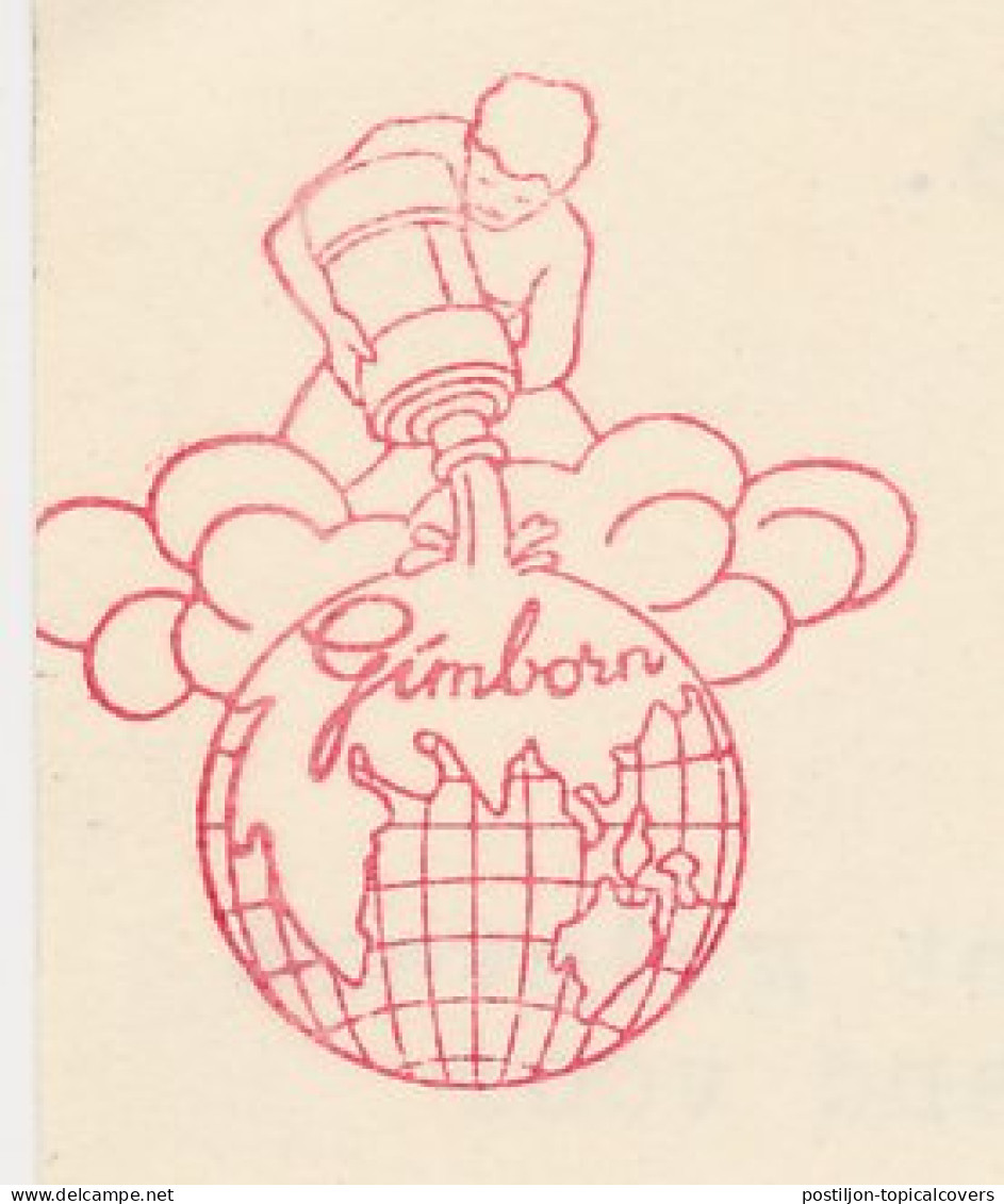 Meter Card Netherlands 1943 Inkwell - Globe - Zevenaar - Non Classés
