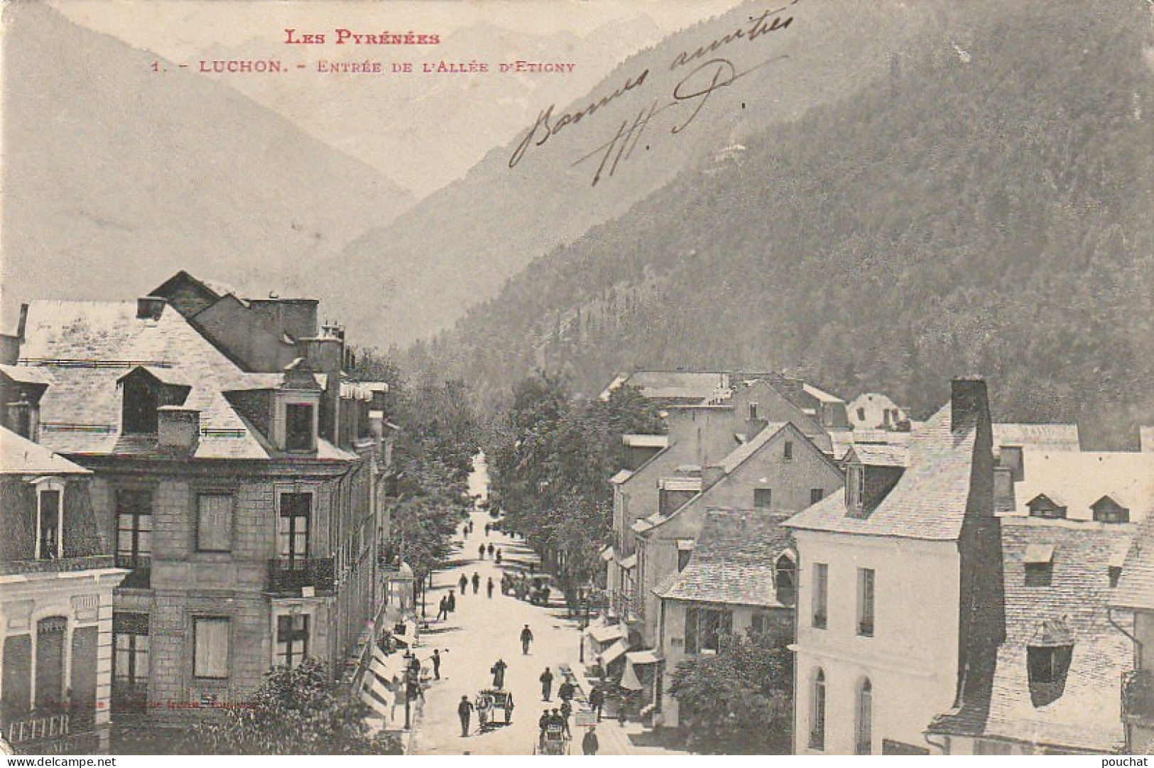 ZY 45-(31) LUCHON - ENTREE DE L' ALLEE D' ETIGNY - 2 SCANS - Luchon