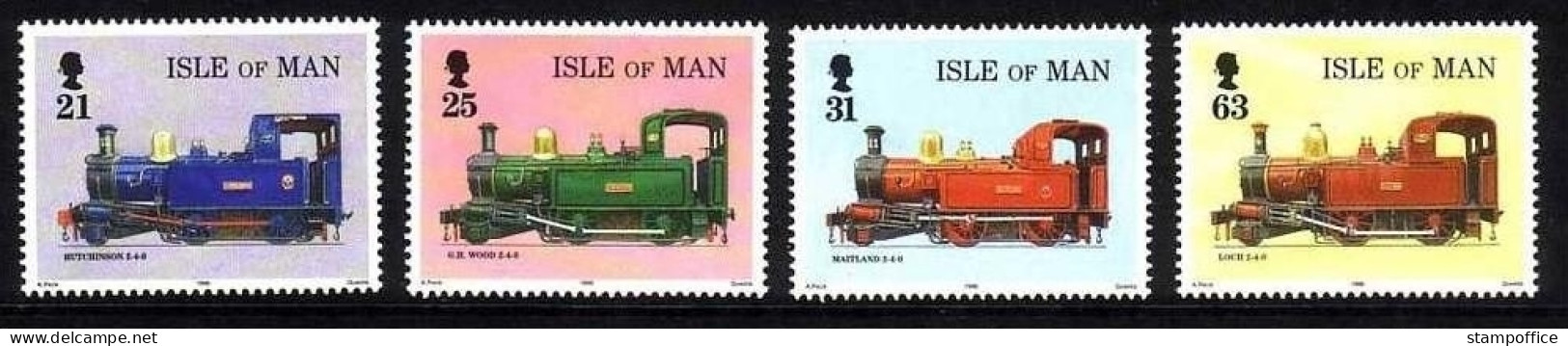 ISLE OF MAN MI-NR. 763-766 POSTFRISCH(MINT) EISENBAHN AUF MAN - LOKOMOTIVEN - Isle Of Man