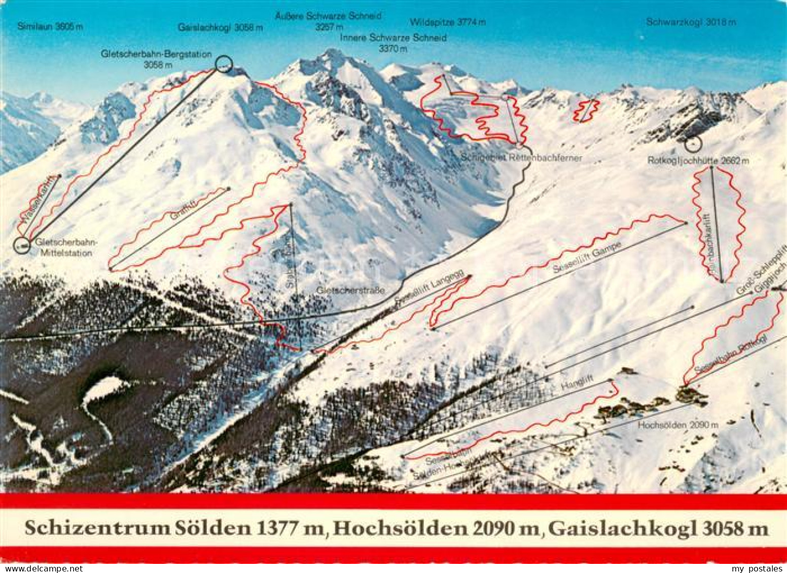 73652212 Soelden Oetztal Mit Hochsoelden Und Gaislachkogl Soelden Oetztal - Otros & Sin Clasificación