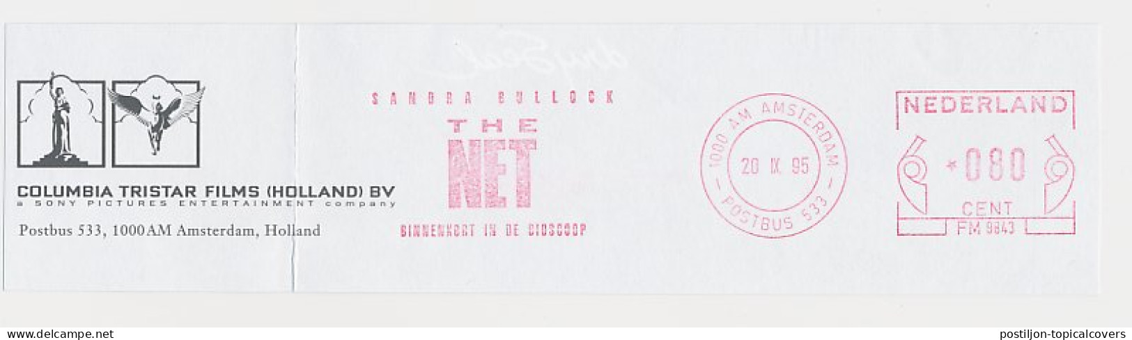 Meter Top Cut Netherlands 1995 The Net - Movie - Cinema