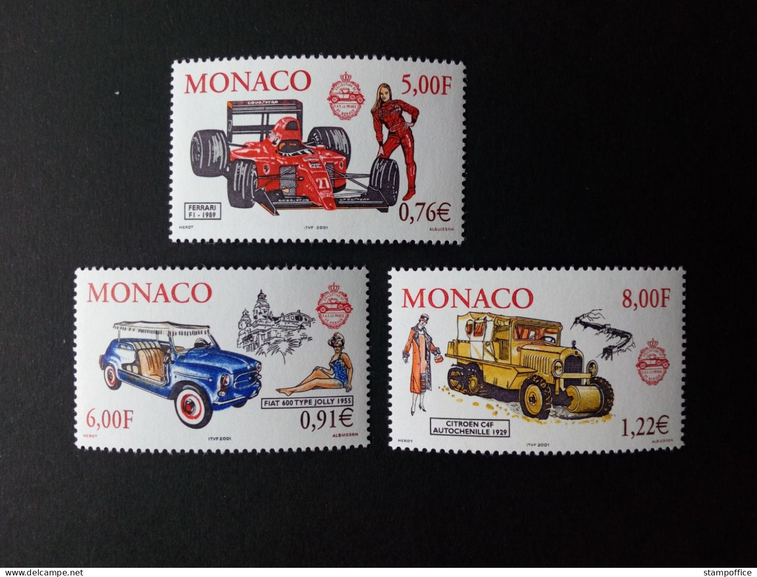 MONACO MI-NR. 2528-2530 POSTFRISCH(MINT) AUTO UND MODE(II) 2000 - Cars