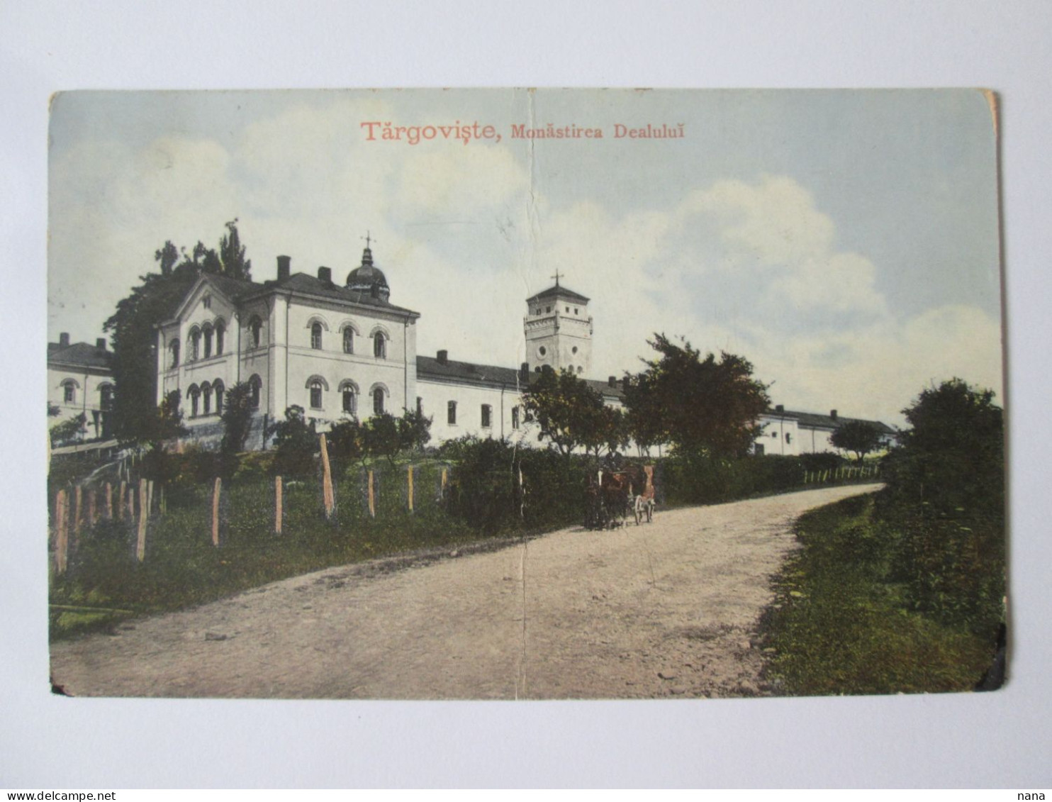 Romania-Târgoviște:Mănăstirea/Monastere/Monastery Dealului C.p./postcard 1913 Cachet Postal Rare/rare Postmark - Roemenië
