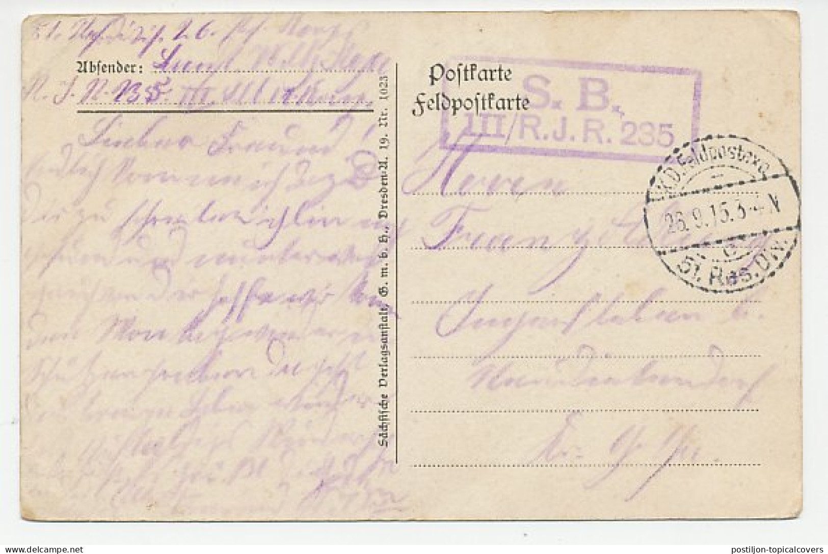 Fieldpost Postcard Germany 1915 Shaving - Shave - WWI - Other & Unclassified