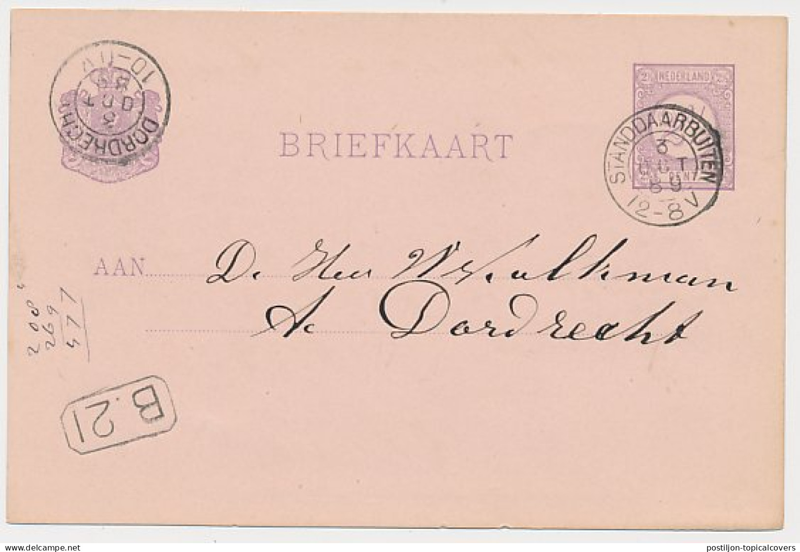Kleinrondstempel Standdaarbuiten 1889 - Unclassified