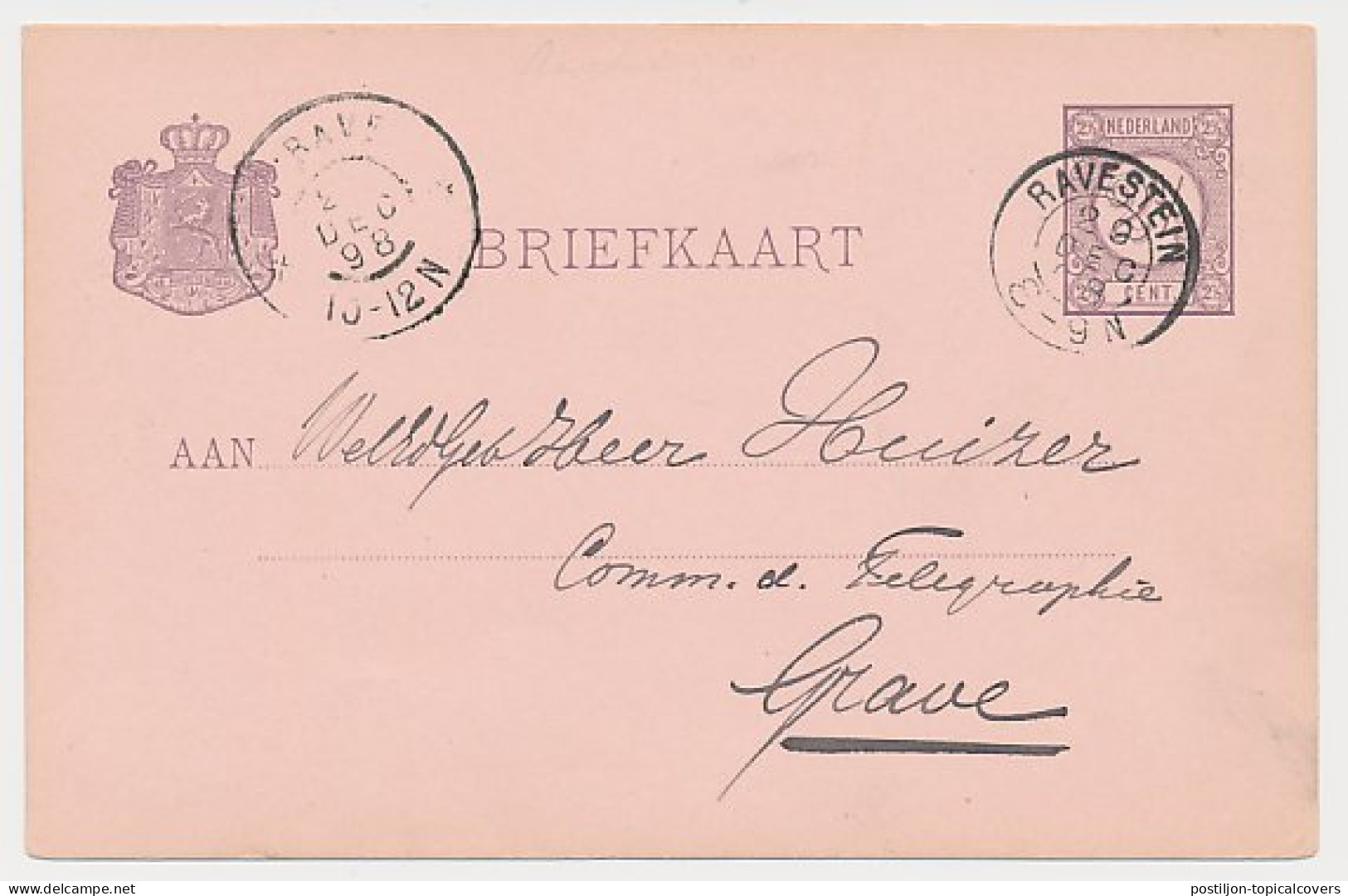 Kleinrondstempel Ravestein 1898 - Unclassified