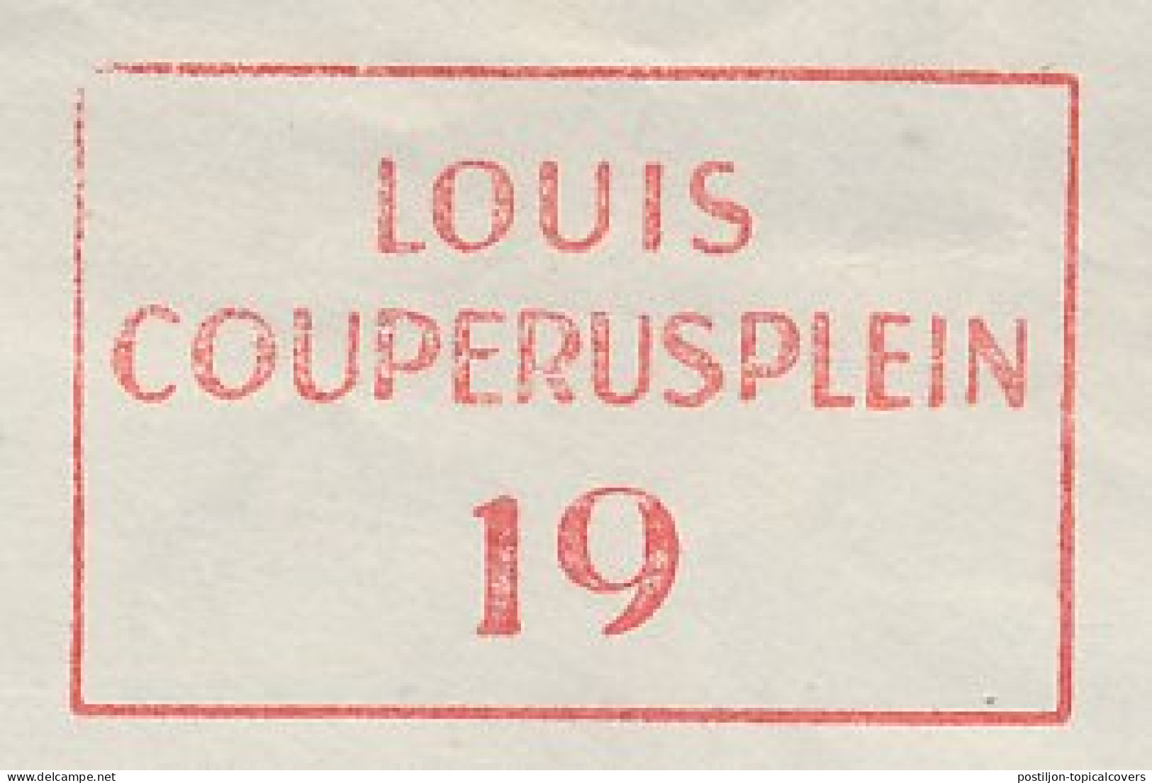 Meter Cover Netherlands 1956 Louis Couperus - Writer - Writers
