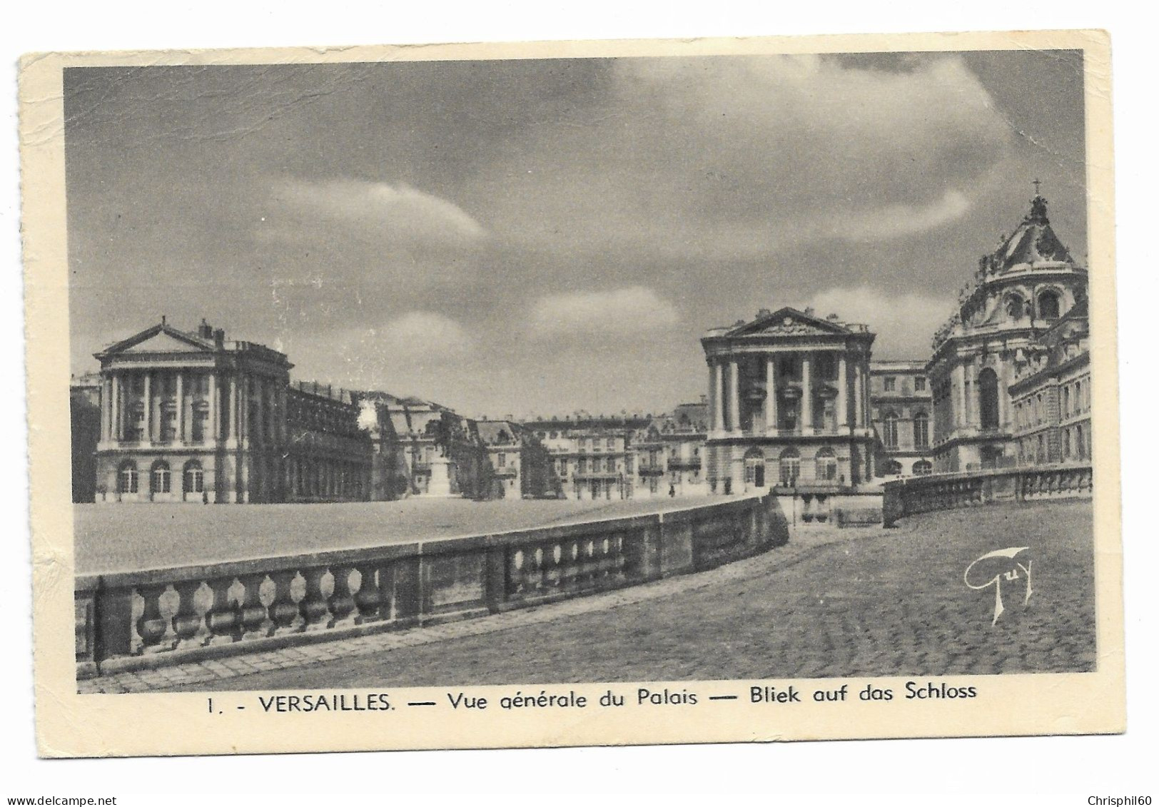 VERSAILLES - Vue Générale Du Palais - Editions D'Art A. Leconte - N° 1 - Circulé En 1946 - - Versailles (Kasteel)