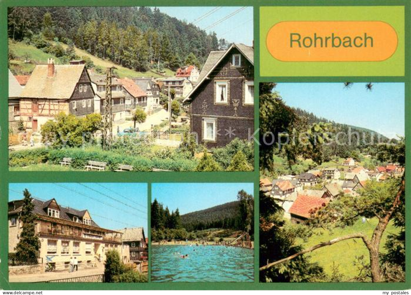 73652182 Rohrbach Saalfeld Ortsmotiv Konsum Gaststaette Sorbitzgrund Freibad Tei - Autres & Non Classés