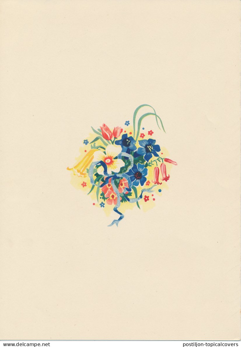 Telegram Germany 1940 - Schmuckblatt Telegramme Flower Bouquet - Autres & Non Classés