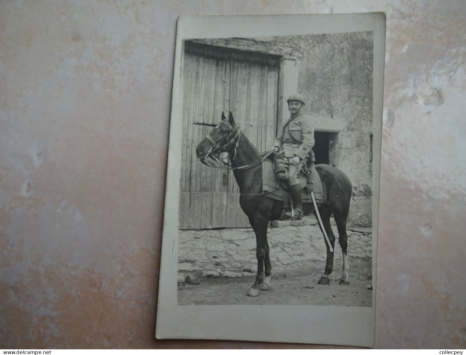 Carte Photo Militaire à Cheval - Beau Plan - Other & Unclassified