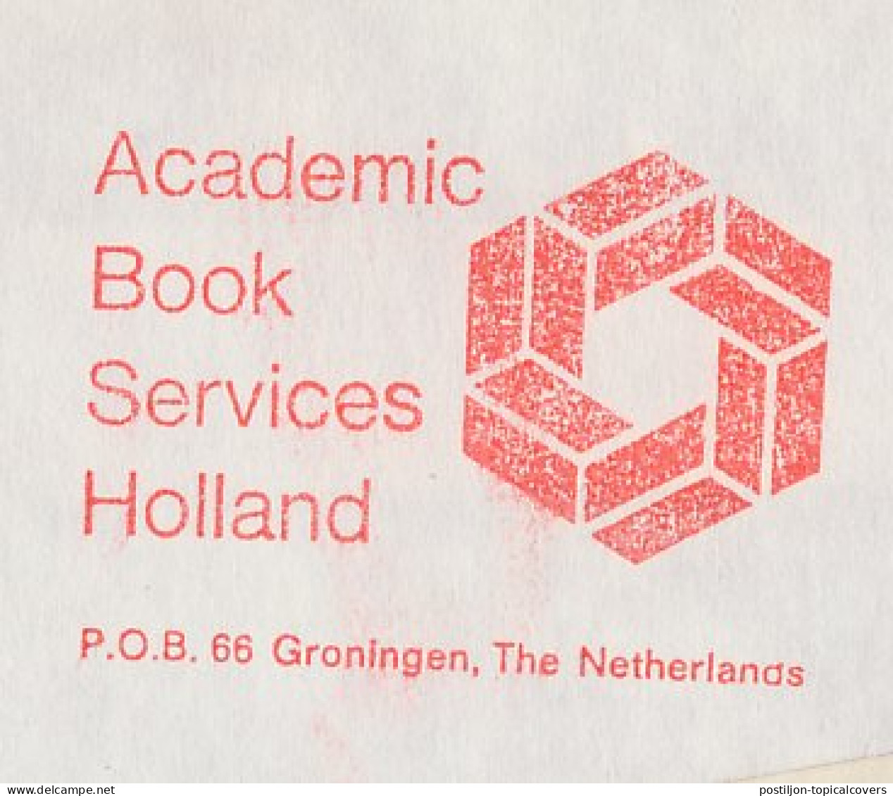 Meter Cover Netherlands 1973 Books - Academic Book Services Holland -  - Non Classés