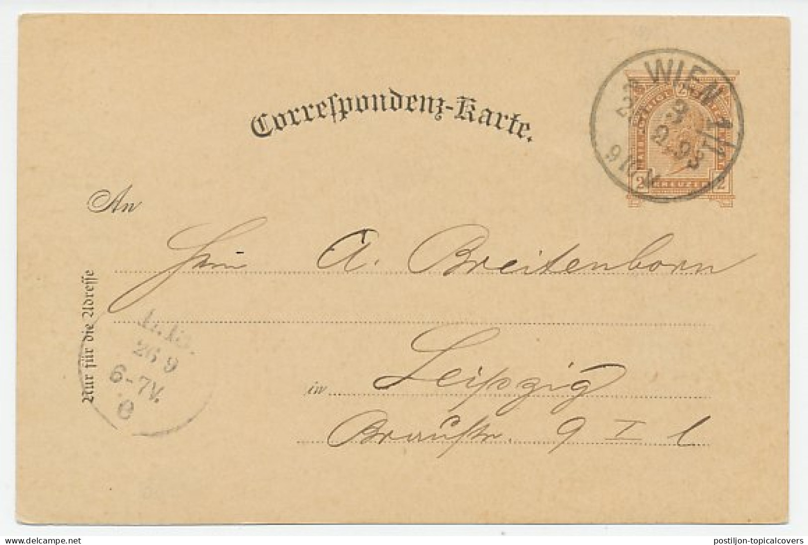 Postal Stationery Austria 1893 Music / Theater Exhibition Vienna 1892 - Música