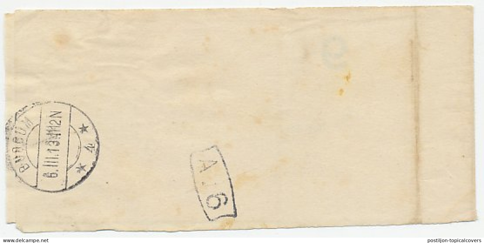 Drukwerkrolstempel / Wikkel - Wageningen 1913 - Unclassified
