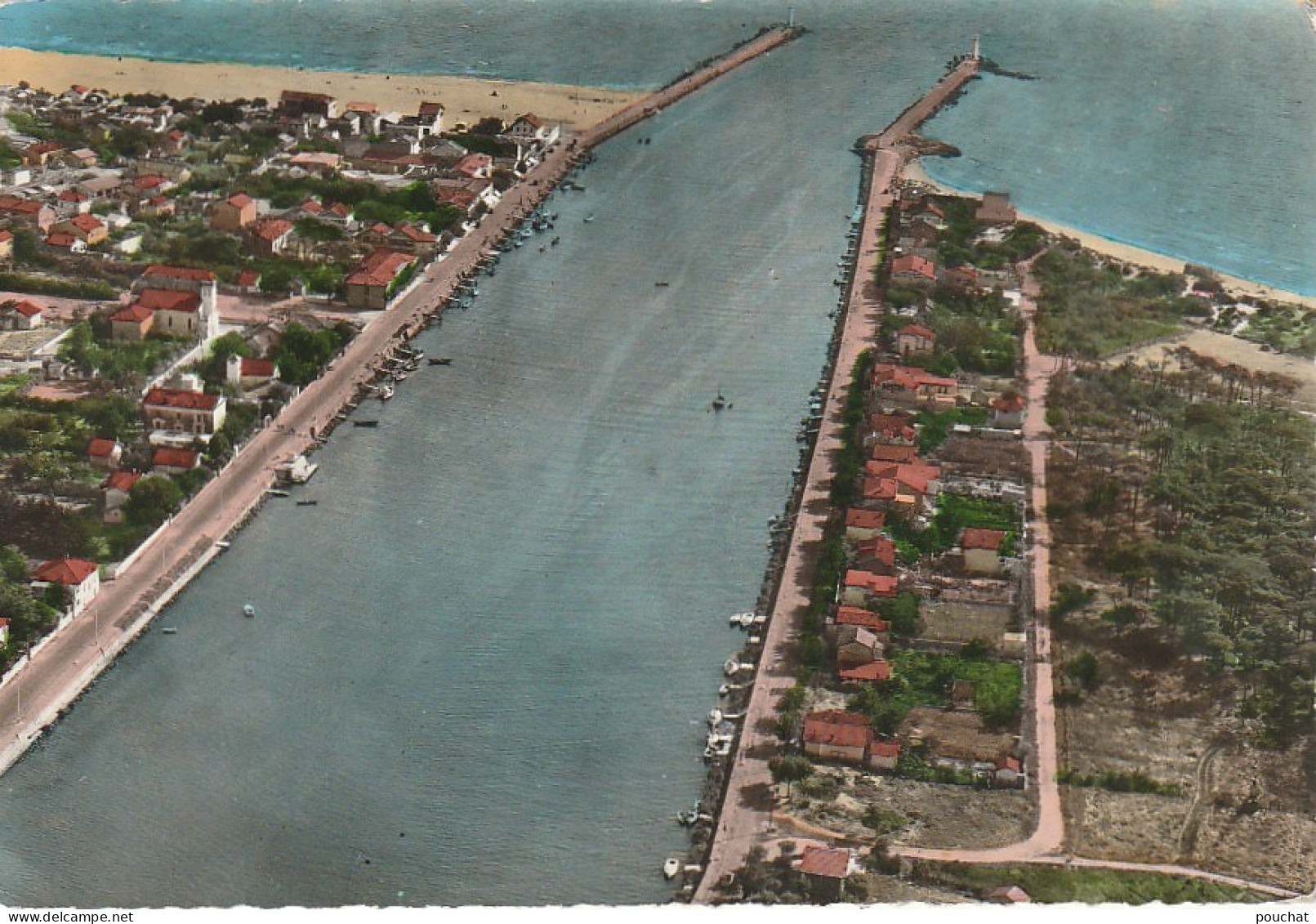 ZY 49-(34) LE GRAU D' AGDE - VUE GENERALE AERIENNE DE L' EMBOUCHURE DE L' HERAULT, LE GRAU D' AGDE ET LA TAMARISSIERE - Agde