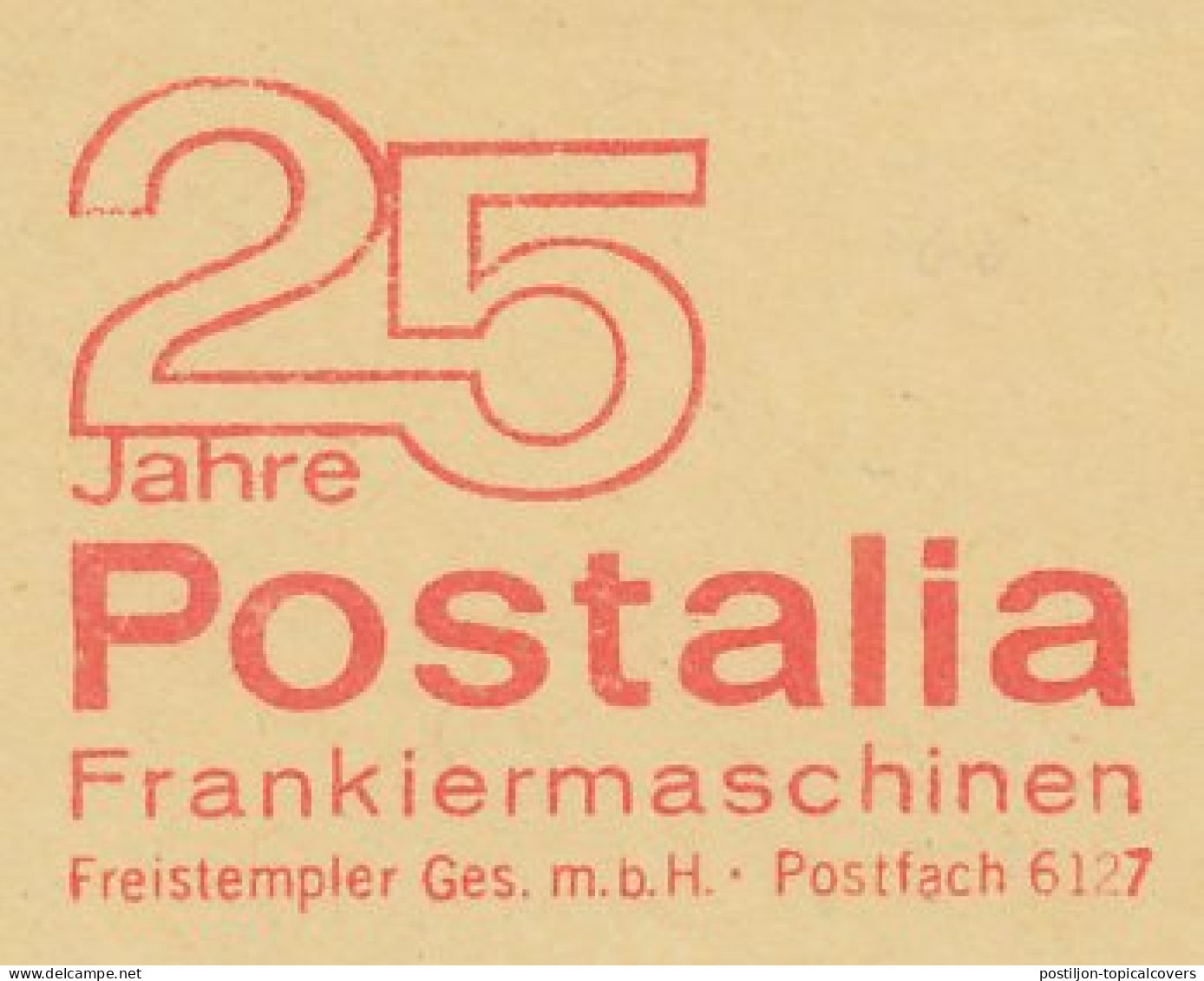 Meter Cut Germany 1963 Postalia - Viñetas De Franqueo [ATM]