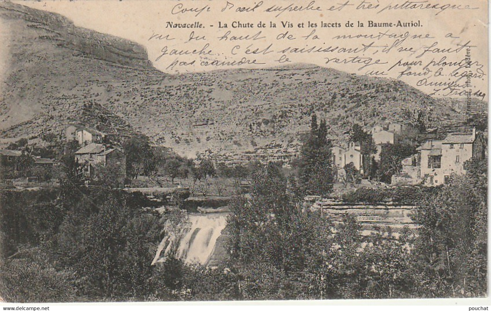 ZY 49-(34) NAVACELLE - LA CHUTE DE LA VIS ET LES LACETS DE LA BAUME AURIOL - 2 SCANS - Otros & Sin Clasificación