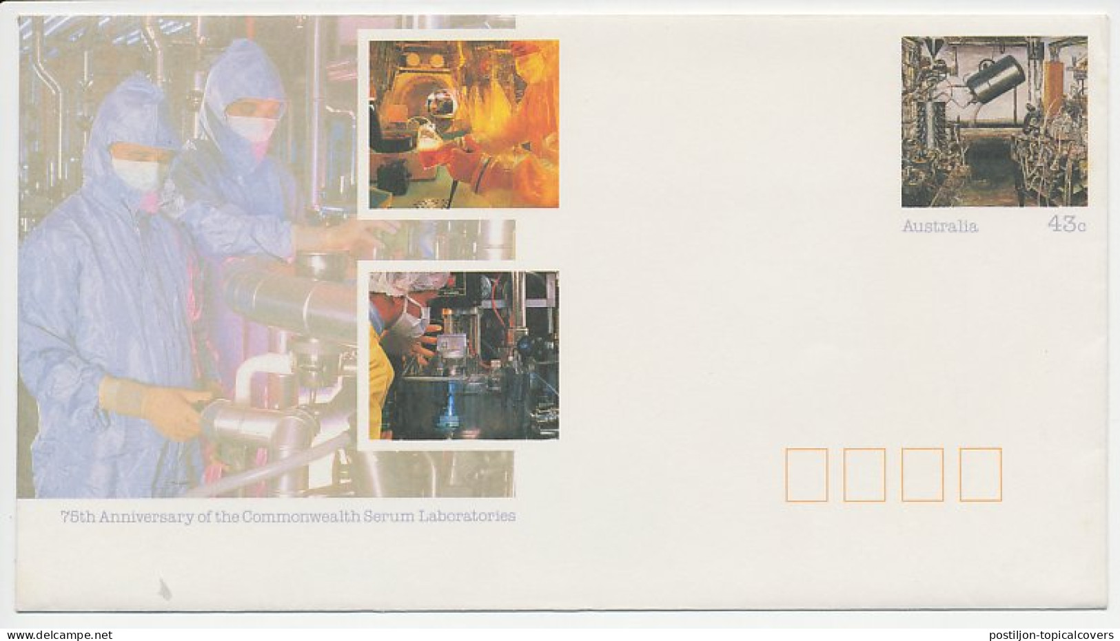Postal Stationery Australia 1991 Serum Laboratories - Otros & Sin Clasificación