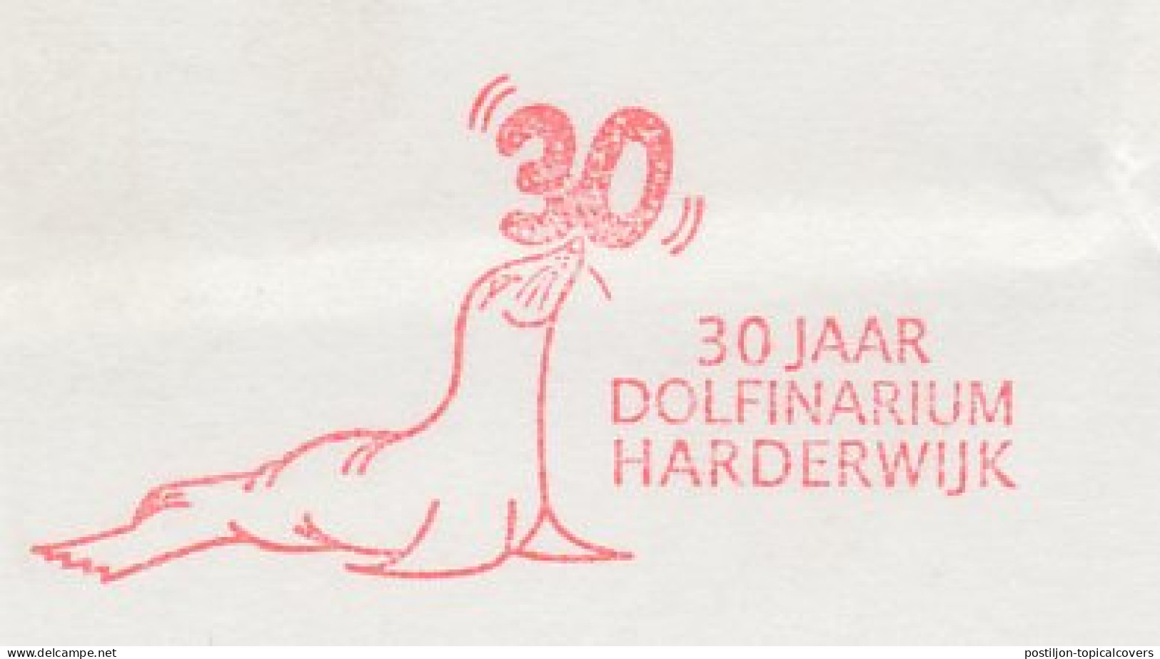 Meter Cut Netherlands 1995 Seal - Sea Lion - 30 Years Of Dolphinarium Harderwijk - Other & Unclassified