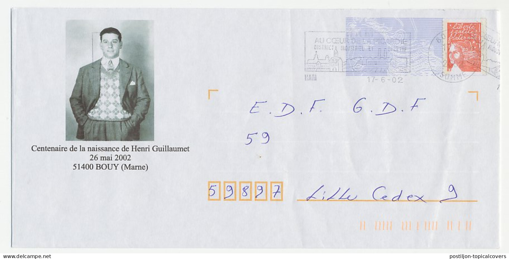 Postal Stationery / PAP France 2002 Aviator - Henri Guillaumet - Avions