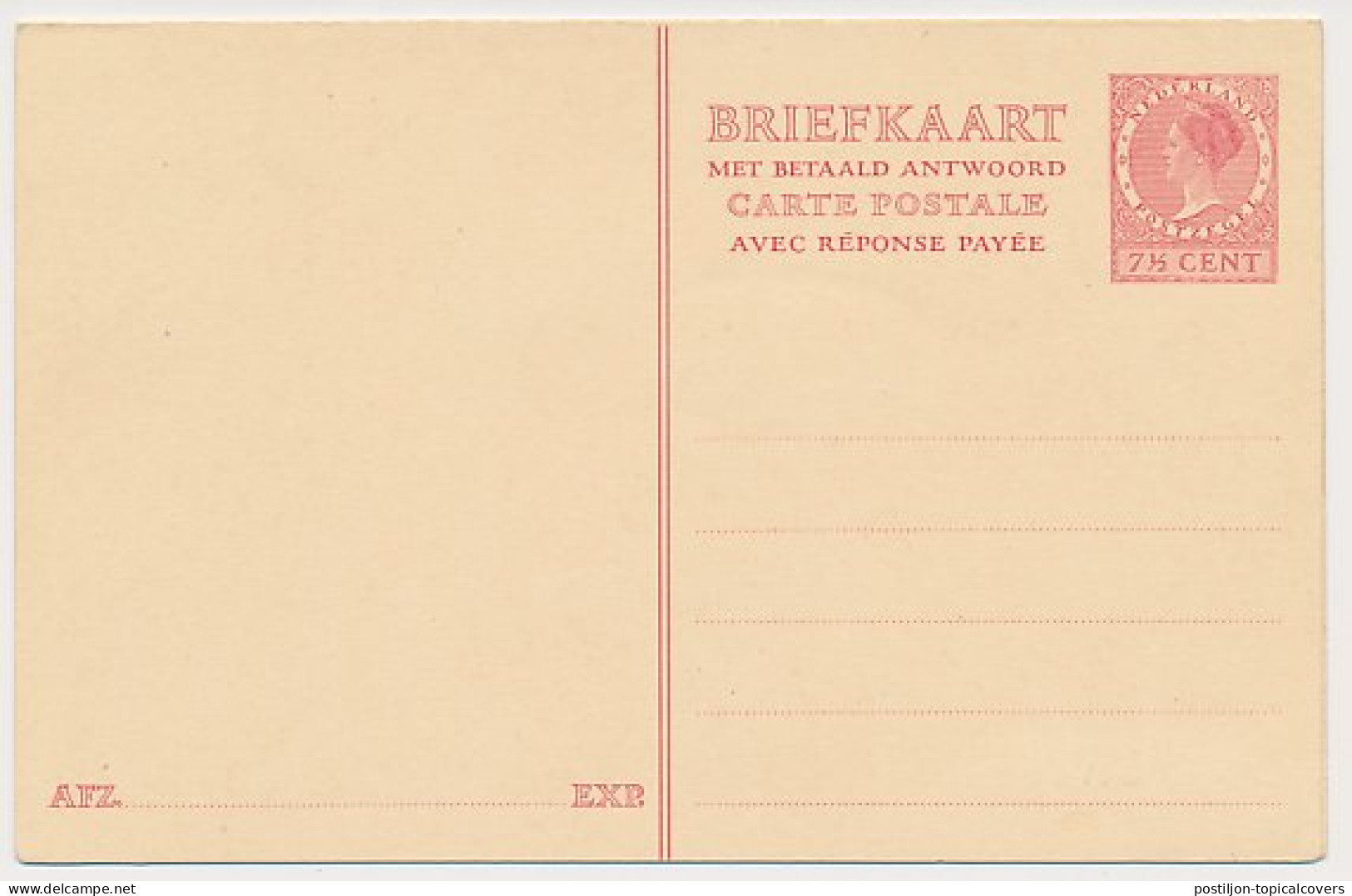 Briefkaart G. 225 - Postal Stationery