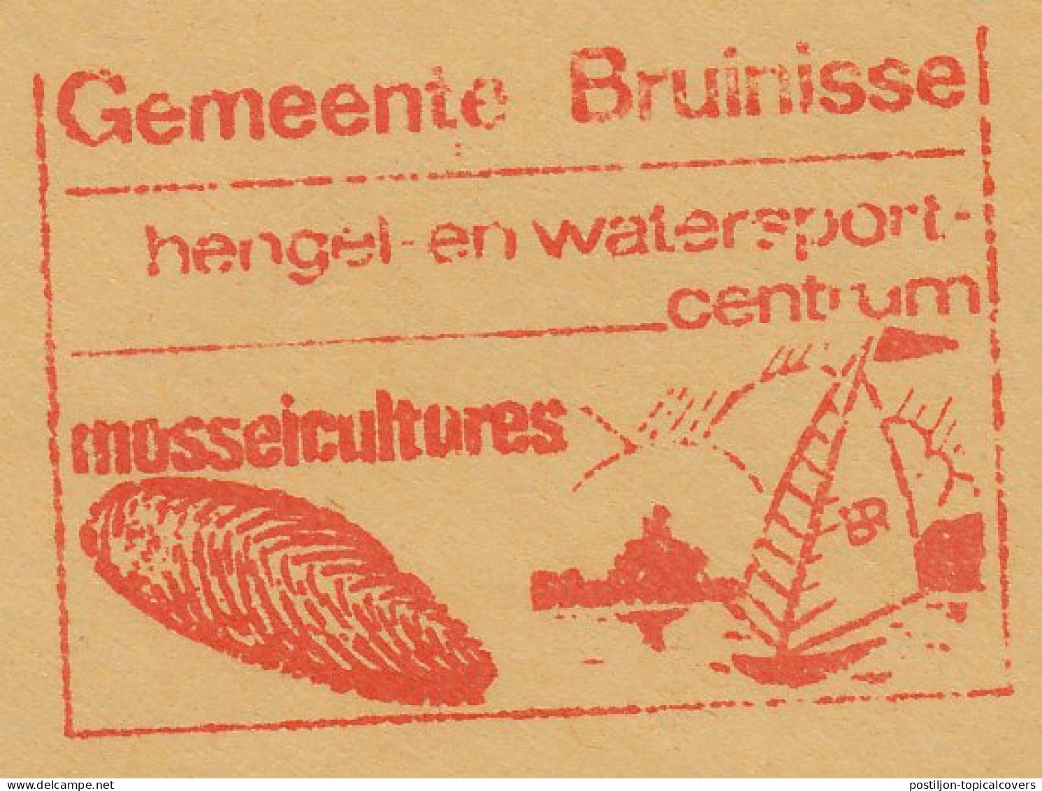 Meter Cover Netherlands 1975 Musselcultures - Andere & Zonder Classificatie